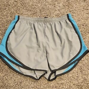 Nike Dri Fit  Women's Athletic Shorts in Gray and Blue, Size M